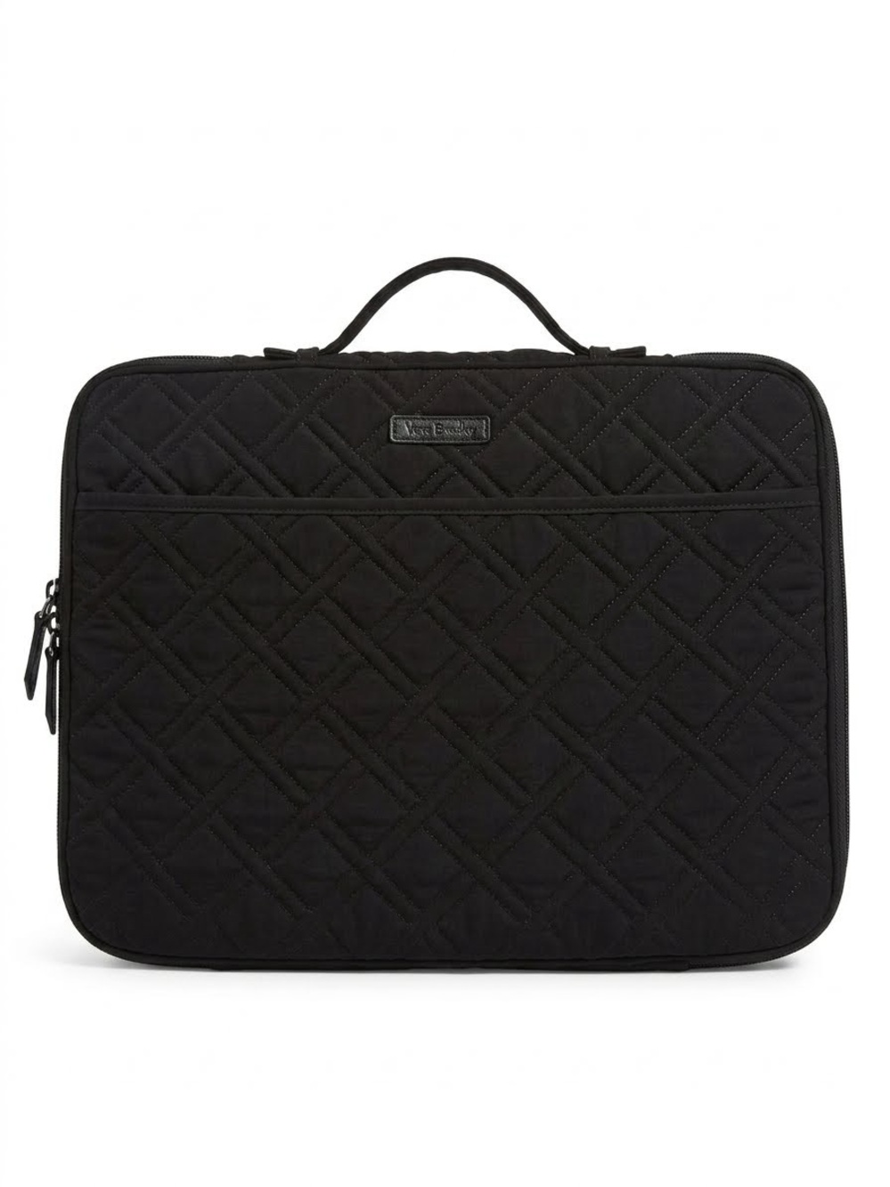 Vera Bradley Black Quilted Laptop Brief with Top Handle